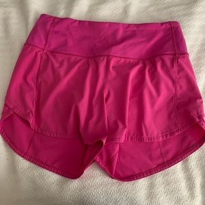 Lululemon speed up high rise 4 inch sonic pink